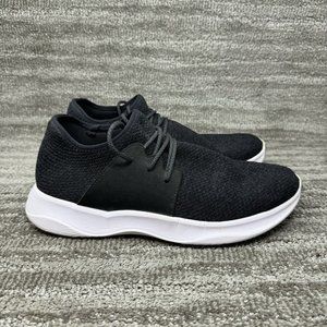 Vessi Everyday Mens Size 11 Shoes Black White Casual Waterproof Knit Sneakers